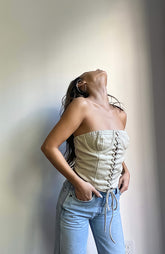 Calico Corset Top